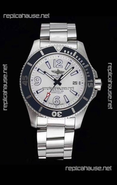 Breitling Superocean Automatic 44 Steel - White Dial 1:1 Mirror Replica