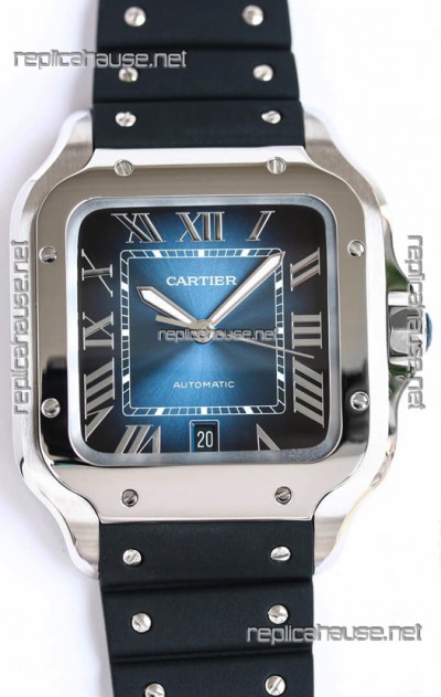 Santos De Cartier Stainless Steel Casing 1:1 Mirror Swiss Replica Watch 40MM