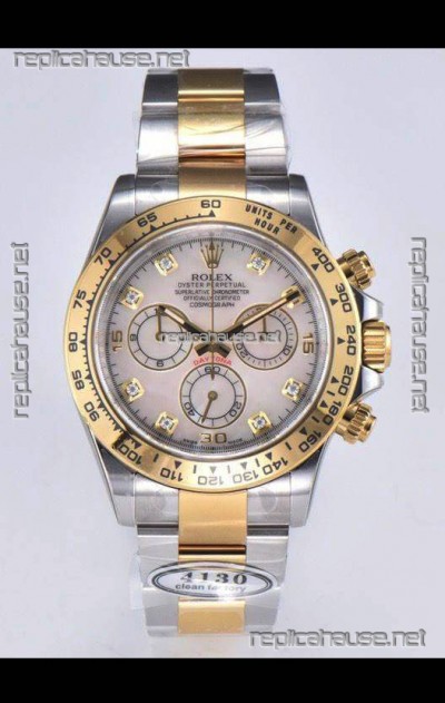 Rolex Cosmograph Daytona M116503-0007 2 Tone Yellow Gold Original Cal.4130 Movement - 904L Steel Watch