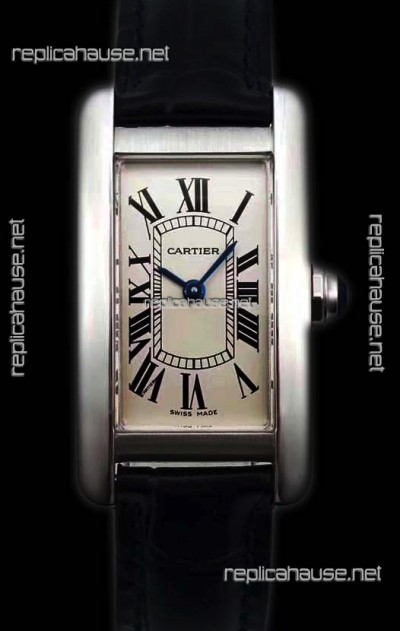 Cartier Tank Americaine Ladies Swiss Quartz Watch 1:1 Mirror Replica