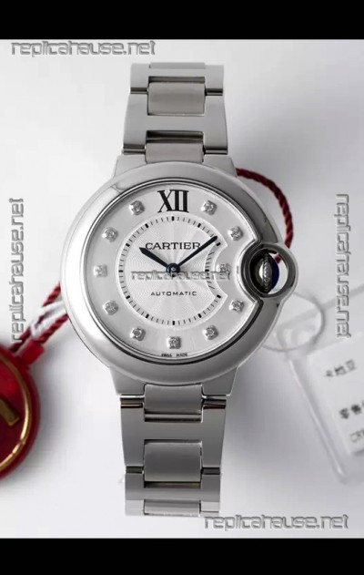 Ballon De Cartier Swiss Automatic 1:1 Mirror Quality 33MM in Steel Casing