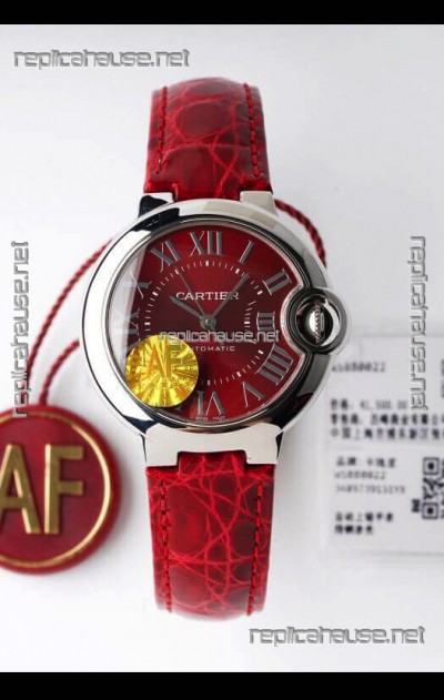 Ballon De Cartier Swiss Automatic 1:1 Mirror Quality 33MM in Steel Case 
