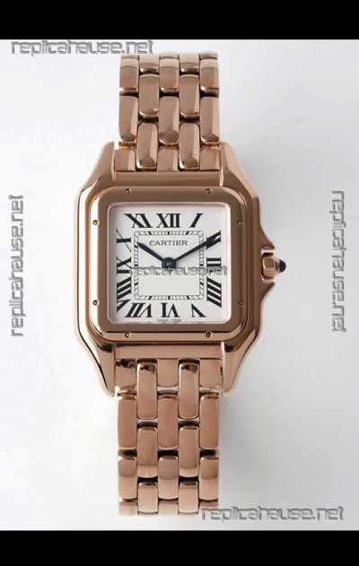 PANTHERE de Cartier Edition 27MM 1:1 Mirror Swiss Watch Rose Gold Casing