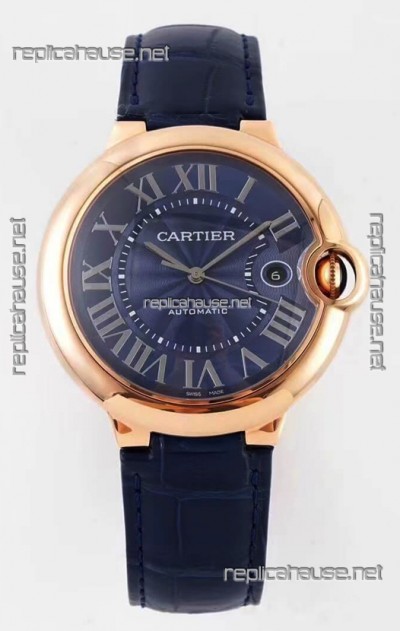 Ballon De Cartier Swiss Automatic 1:1 Mirror Quality 42MM in Rose Gold Casing