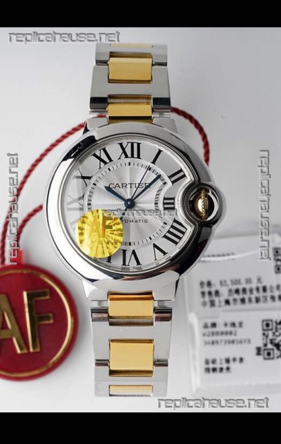 Ballon De Cartier Swiss Automatic 1:1 Mirror Quality 33MM in 2 Tone Yellow Gold Casing