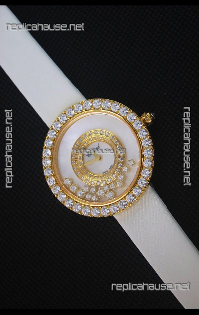 Chopard Happy Dreams 36MM White Strap in White Dial