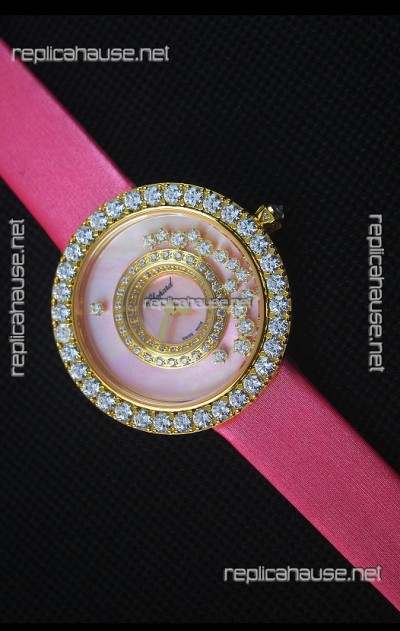 Chopard Happy Dreams 36MM in Pink Dial and Pink Strap