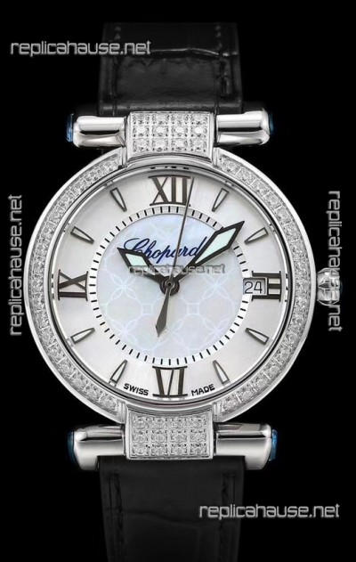 Chopard Imperiale White Dial Swiss Automatic Replica Watch in 904L Steel 