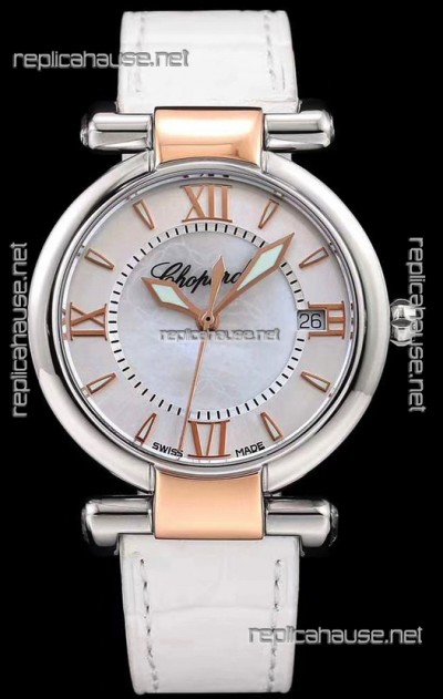 Chopard Imperiale White Dial Swiss Automatic Replica Watch in 904L Steel 