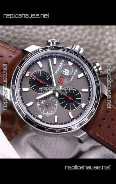 Chopard Classic Racing Chronograph 1:1 Mirror Replica Watch in Steel Casing - Grey Dial 