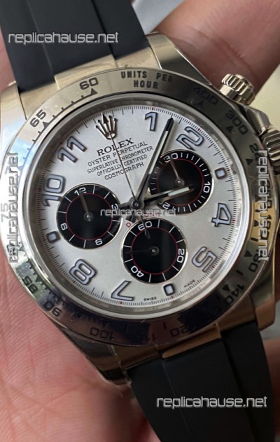 Rolex Cosmograph Daytona 116509 White Dial Cal.4130 Movement - 904L Steel Watch