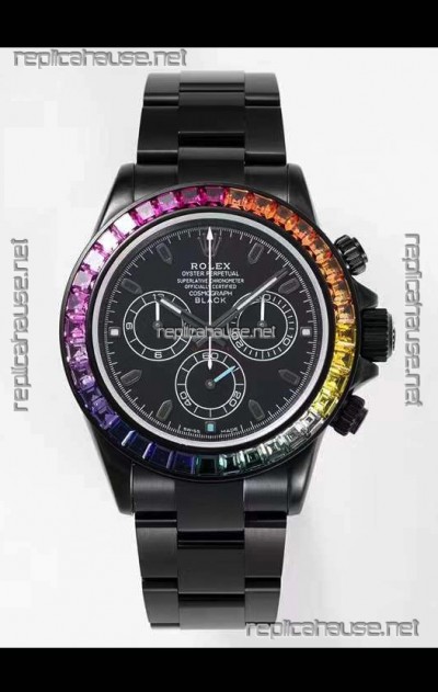 Rolex Daytona Blaken Edition Swiss 1:1 Mirror Replica Cal.4130 Movement PVD Casing