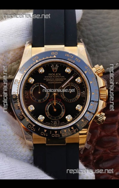Rolex Cosmograph Daytona 116508 Yellow Gold Original Cal.4130 Movement - 904L Steel Watch