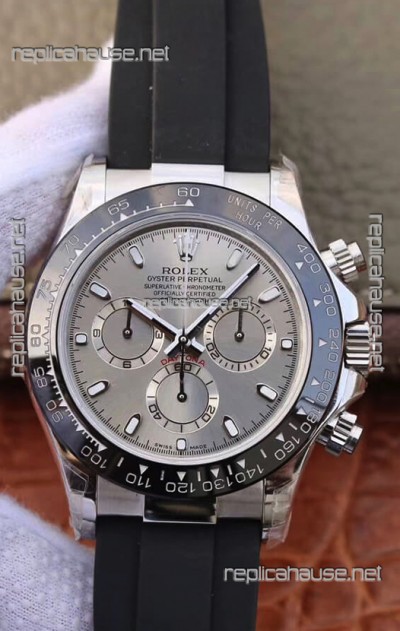 Rolex Cosmograph Daytona 116509 White Gold Original Cal.4130 Movement - 904L Steel Watch