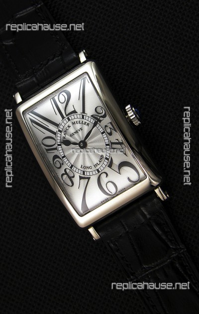 Franck Muller Long Island Ladies Replica Watch in Swiss Quartz Movement Black Strap 