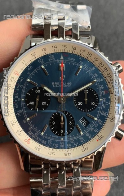 Breitling Navitimer 1 B01 Chronograph Edition 43MM - Bllue Dial 904L 1:1 Mirror Replica Watch
