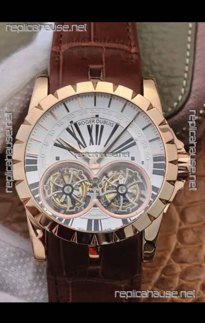 Replica Roger Dubuis Excalibur RDDBEX0249 1:1 Mirror Replica Watch in Rose Gold Casing