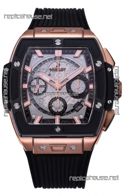 Hublot Spirit of Bang Rose Gold Casing Ceramic Bezel - 42MM Swiss Replica