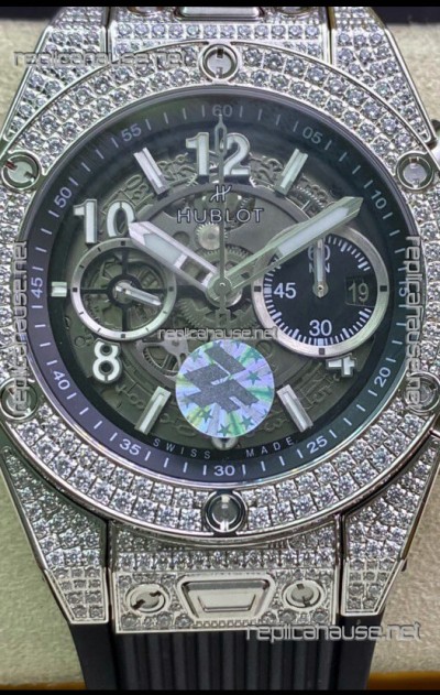 Hublot Big Bang Unico Diamonds 1:1 Mirror Edition Swiss Replica Watch 