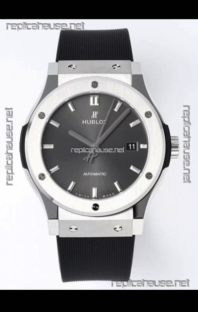 Hublot Classic Fusion Steel Grey Dial 42MM Swiss Replica Watch 1:1 Mirror Quality