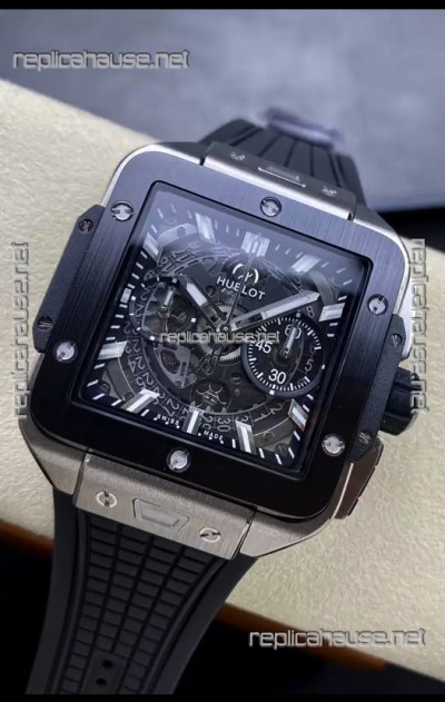 Hublot Square Bang Unico Titanium Chronograph Watch 1:1 Mirror Replica