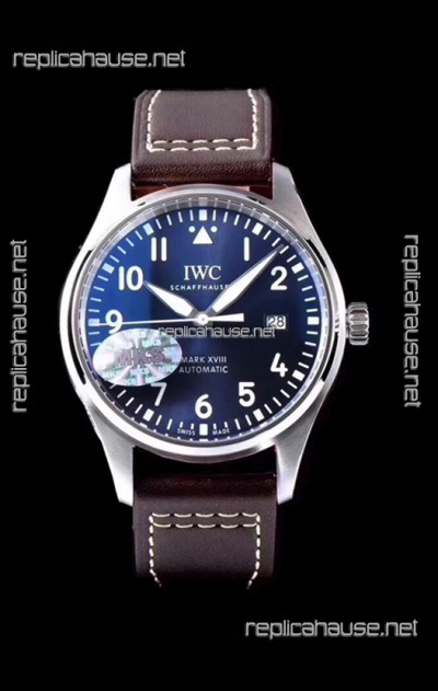 IWC Pilot's MARK XVIII IW327010 Steel Blue Dial Le Petit Prince 904L Steel 1:1 Mirror Replica