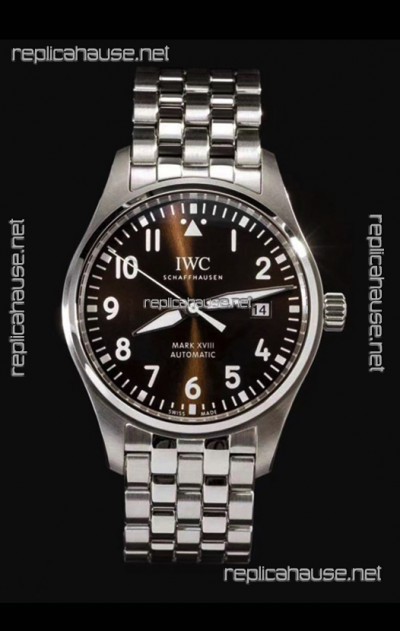 IWC MARK XVIII Antoine de Saint-Exupéry Edition in 904L Brown Dial 40MM - 1:1 Mirror Replica