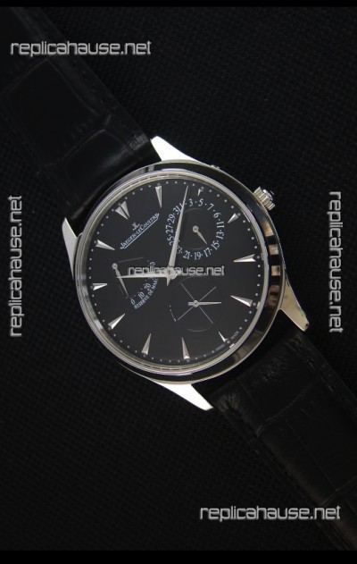 Jaeger-LeCoultre Master Ultra Thin Réserve De Marche Black Dial 1:1 Mirror Replica Watch
