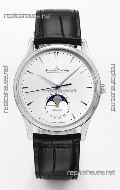 Jaeger LeCoultre Master Ultra Thin Moon 904L Steel 1:1 Mirror Replica Watch