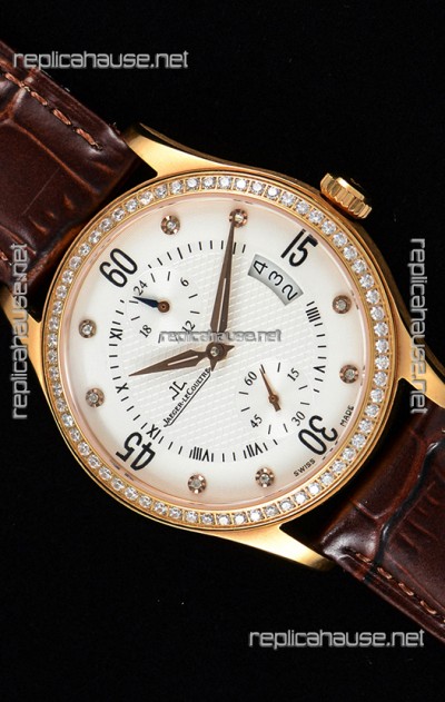 Jaeger LeCoultre Master Control Rose Gold Swiss Replica Watch 