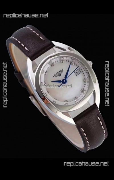 Longines Primaluna Ladies Pearl Dial Swiss Quartz Replica Watch