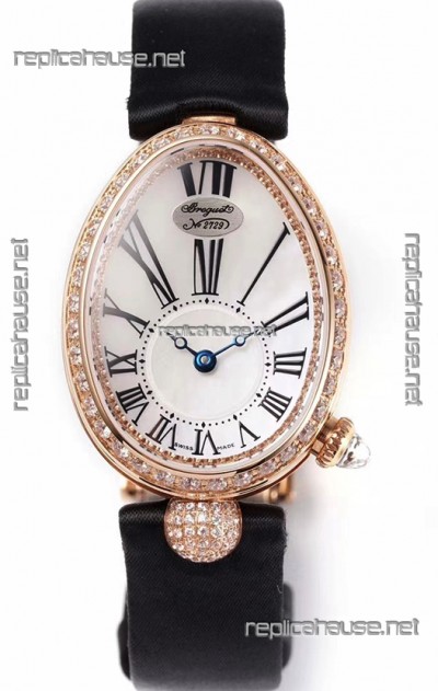 Breguet Reine De Naples Ladies Rose Gold Swiss 1:1 Edition Replica Watch 