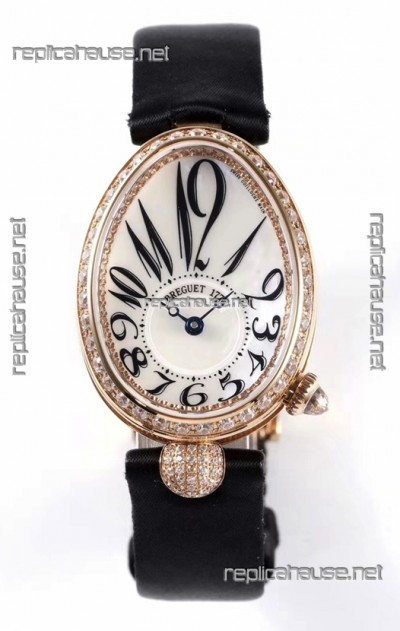 Breguet Reine De Naples Ladies Rose Gold Swiss 1:1 Edition Replica Watch 