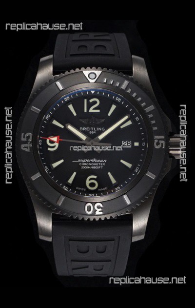 Breitling Superocean Automatic 46 Black Steel - Black Dial in DLC Coated Casing 