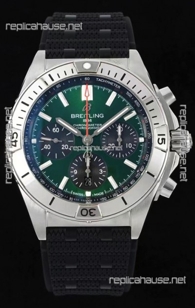 Breitling Chronomat B01 42 Edition Swiss 904L Steel Casing Green Dial 1:1 Mirror Replica Watch