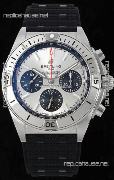 Breitling Chronomat B01 42 Edition Swiss 904L Steel Casing Silver Dial 1:1 Mirror Replica Watch