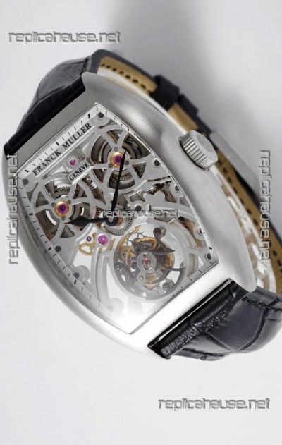 Franck Muller Fast Tourbillon Edition 1:1 Mirror Swiss Replica Watch Steel Casing