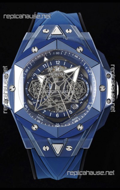 Hublot Big Bang UNICO Sang Bleu II Blue Ceramic 1:1 Mirror Quality Swiss Replica Watch 