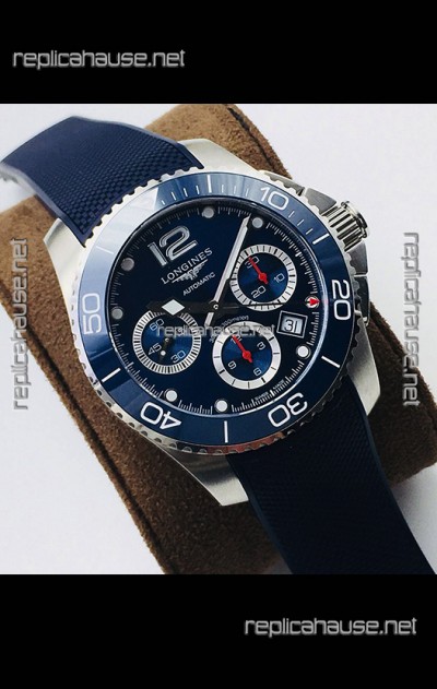 Longines HydroConquest Automatic Chronograph 1:1 Swiss Replica Blue Dial Watch 