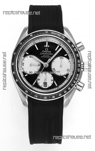 Omega Speedmaster Racing 904L Steel Chronograph 1:1 Mirror Replica in Black Dial