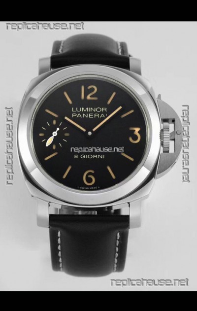 Panerai Luminor 8 Giorni PAM00915 Black Dial in 1:1 Mirror Quality - 904L Steel 