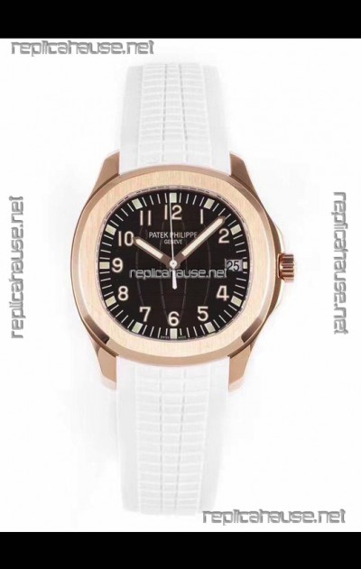 Patek Philippe Aquanaut 5167R Rose Gold 1:1 Mirror Replica Watch - Black Dial