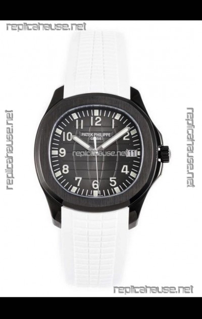 Patek Philippe Aquanaut 5167 Black Venom Edition 1:1 Mirror Replica Watch - White Strap