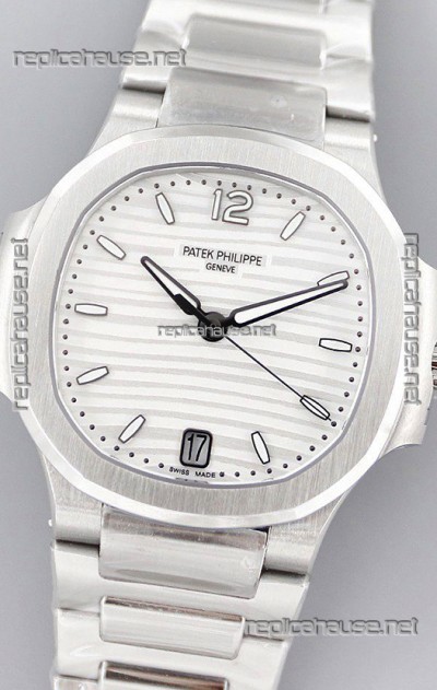 Patek Philippe Nautilus 7118/1A White Dial 1:1 Mirror Swiss Replica Watch in 904L Steel 