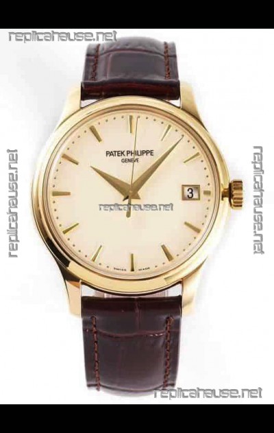 Patek Philippe #Ref 5227J in White Dial 1:1 904L Yellow Gold Casing 904L Steel Swiss Watch  