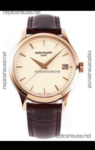 Patek Philippe #Ref 5227R in White Dial 1:1 904L Rose Gold Casing 904L Steel Swiss Watch  