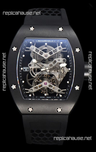 Richard Mille RM027 Rafael Nadal Titanium Casing with Genuine Swiss Tourbillon Movement Super Clone