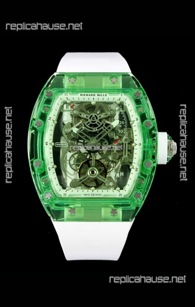 Richard Mille 56-01 Transparent Sapphires Casing with Genuine Swiss Tourbillon Movement Super Clone