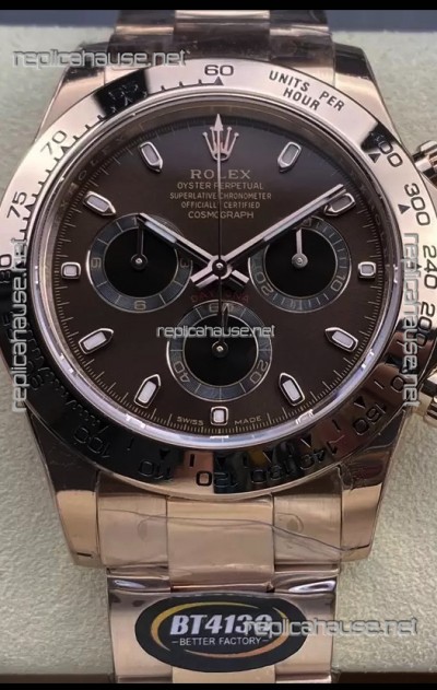 Rolex Cosmograph Daytona M116505 Rose Gold Original Cal.4130 Movement - 904L Steel Watch