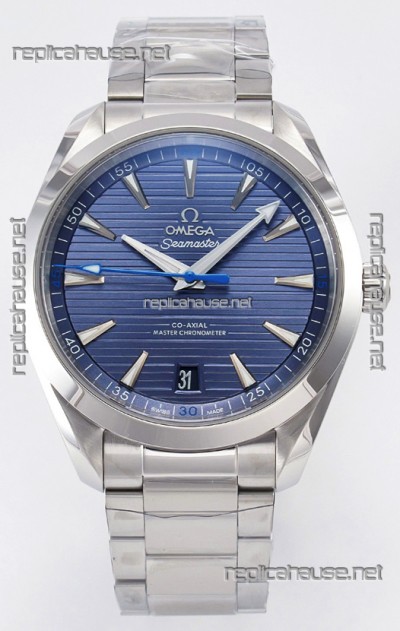 Omega Aqua Terra 150M Blue Dial 904L Steel Casing 1:1 Mirror Replica 41MM 